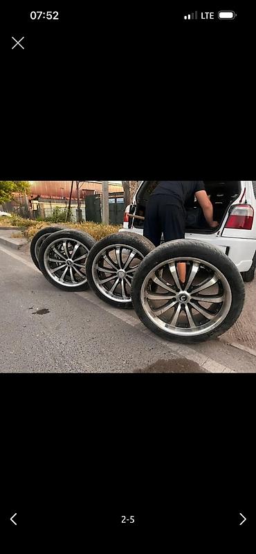 5 120 r19: Комплект из 4 колес в сборе: литые диски + шины. - Диаметр дисков — 2