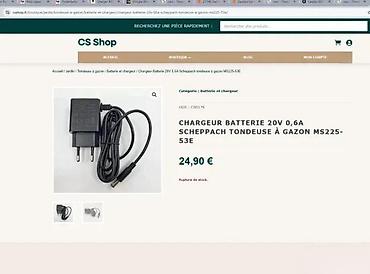 Adapteri i punjači za laptop: Punjač za bateriju – 21,8 V / 0,6 A (EU utikač) - Model — 4