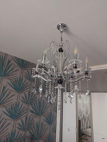 lyustur: Çılçıraq, 5 lampa, Xrustal — 1