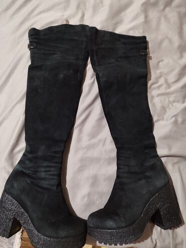 Ботинки и ботильоны: Кожаные зимние сапоги люкс + 2 пары в подарок Размер 38 (245 мм) — 11