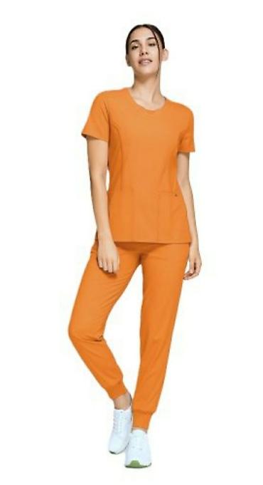 Medical Supplies: Ženski medicinski set – bluza i pantalone, narandžasta boja - Dizajn — 1