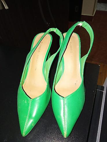 brend ayaqqabılar: Yaşıl rəngli qadın ayaqqabısı – Tamido Collection - Model: slingback — 3