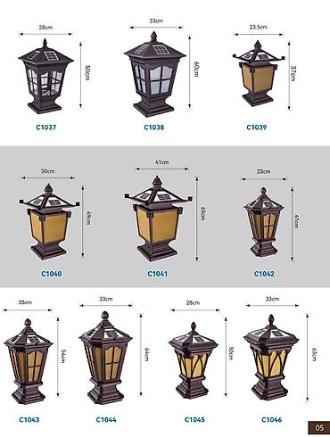 уличные плафоны освещения: Садово-парковые столбовые светильники BAIFU LIGHTING Назначение: - — 3