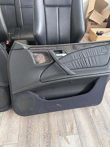 Сиденья: Продается на w210 салон черная кожа электро сидения дверные карты — 8
