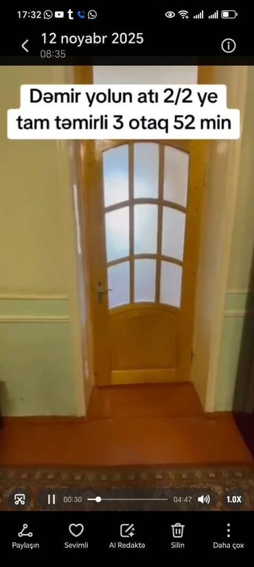 Köhnə tikili: Gəncə, 3 otaqlı, Köhnə tikili, 80 kv. m — 2