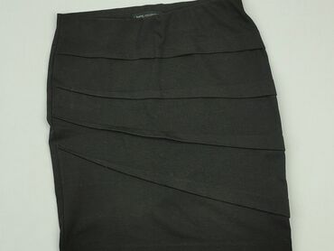 spódnice midi czarne z rozcięciem: Spódnica, M, stan - Dobry