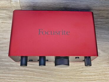 Səs kartları: Səs kartı Focusrite Scarlett Solo 4th Gen. Bir ay istifadə edilib