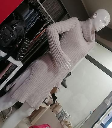 Haljine: Pleteni džemper-haljina sa rol kragnom - Model: ravnog kroja, do — 5