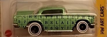 klasik gitara: Hot Wheels – HW Art Cars seriyası, 121/250, 6/10 Model: ’57 Chevy - — 2