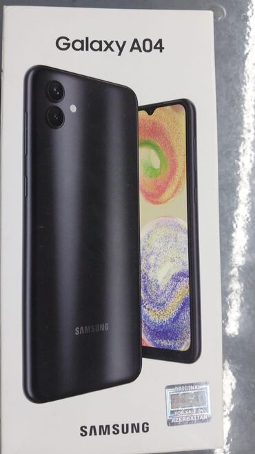 Samsung: Samsung Galaxy A04, 64 GB, rəng - Qara, Sensor, İki sim kartlı, Sənədlərlə