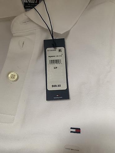 Мужская одежда: Мужская футболка, S, Tommy Hilfiger, Новый, цвет - Белый, Самовывоз — 3