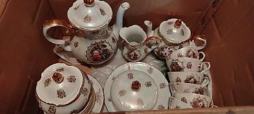 samovar cay: Çay dəsti, rəng - Bej, Farfor, Almaniya — 4