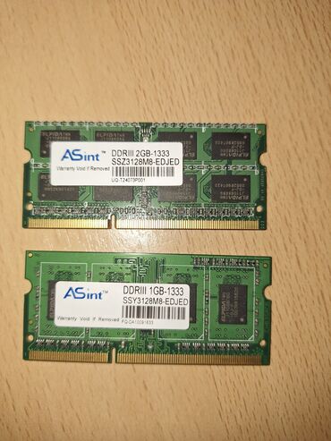 RAM Memorije: Testiran i ispravan ram za laptopove ddr3 3gb na 1333mhz (1x1gb i