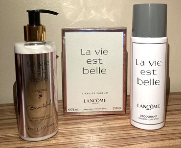 Kozmetika: Lancome Set parfem, body losion i dezodorans