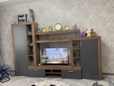 большой стол: Гарнитур для зала, Новый, Дерево, Самовывоз, цвет - Серый