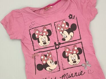 pomaranczowe spodnie dresowe: Koszulka, Disney, 4-5 lat, 104-110 cm, stan - Dobry