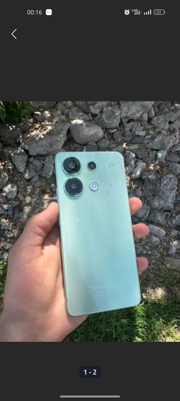 переходник для наушников и микрофона для ноутбука: Redmi, Redmi Note 13, Б/у, 256 ГБ, цвет - Зеленый, 1 SIM, 2 SIM, eSIM