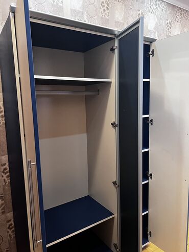Mebel: Oğlan və qız üçün, 3 qapılı, Açılan, Düz dolab