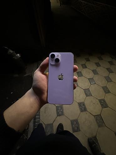 Apple iPhone: IPhone 14, Б/у, 128 ГБ, Белый, Зарядное устройство, Защитное стекло, Чехол, 76 % — 3