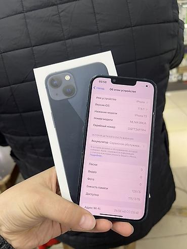 iphone 13 копия: IPhone 13, 128 ГБ, цвет Midnight (черный/темно‑синий). Основные — 3