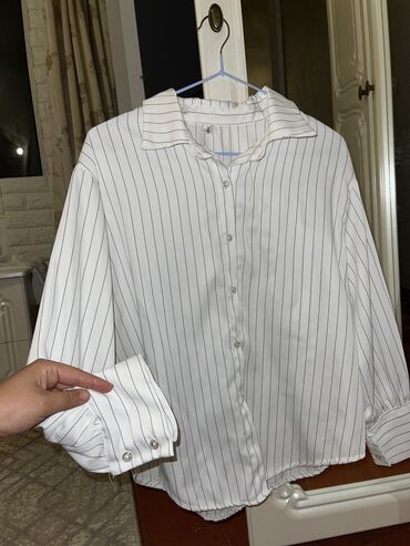 рубашка стильная: Рубашка, Классическая модель, В полоску, Китай