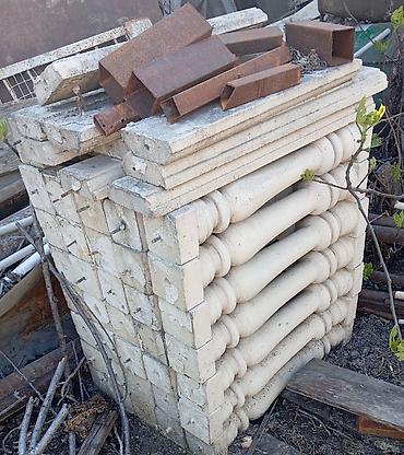 məhəccər şəkilləri: Beton balyustrad dəsti - Material: Ağ rəngli tökmə beton - Tərkib — 1