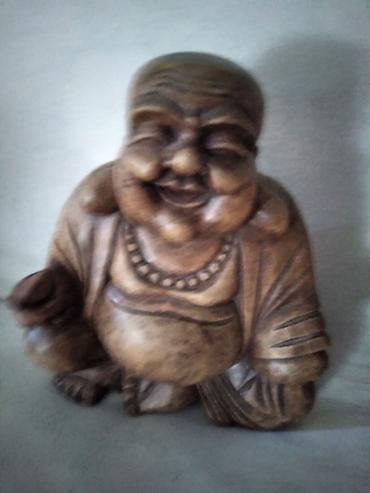 Starinska drvena figura Bude,dimenzije 29x26x13 cm. ocuvana