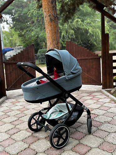 Коляски: Коляска, Cybex, цвет - Голубой, Б/у — 5