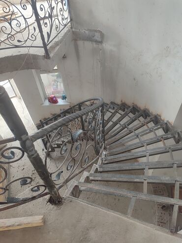 Обшивка лестниц: Лестница лестница каркас сварочный работа лестница перила на весь — 19