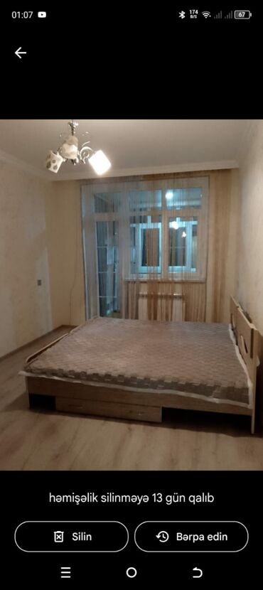 Uzunmüddətli kirayə mənzillər: Kirayə üçün 1 otaqlı mənzil. - Yataq otağı: ikinəfərlik çarpayı -da lalafo.az — 7 Uzunmüddətli kirayə mənzillər: Kirayə üçün 1 otaqlı mənzil. - Yataq otağı: ikinəfərlik çarpayı — 7