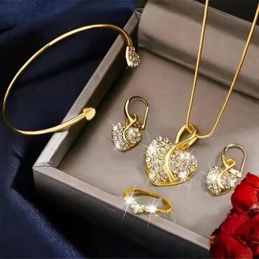 pletenje narukvica: Set: Necklace, Bracelet, Earrings