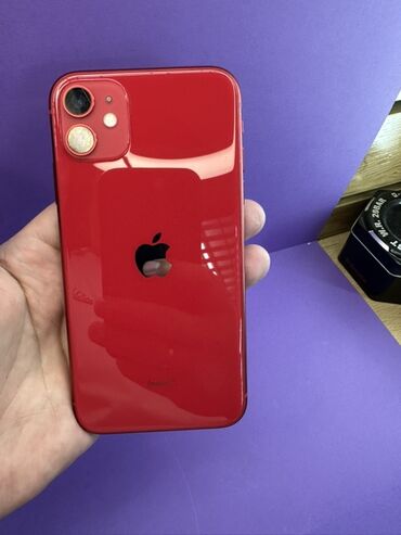 телефоны айфон: IPhone 11, 128 ГБ, Кызыл