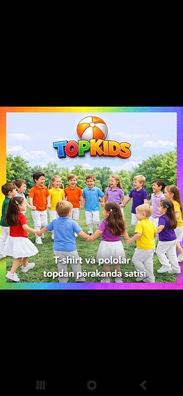 polo köynək: TOPKIDS – uşaqlar üçün rəngarəng T‑shirt və polo köynəklər Say çox — 1