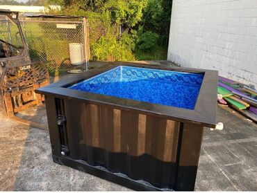 Hovuzlar: Konteyner hovuzlar sifarişlə hazırlanır ölçü seçimi var fiber hovuzlar — 3