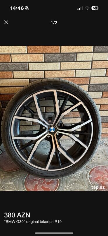 4 teker: Bmw g30 2021 uzerinden cixan 2 ədəd original disklerdi. Disk olcusu R