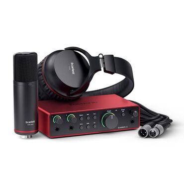 mikrafon baku: Focusrite Scarlett 2i2 4 ht Studio Mahnı Müəllifi üçün 4-cü Nəsil USB