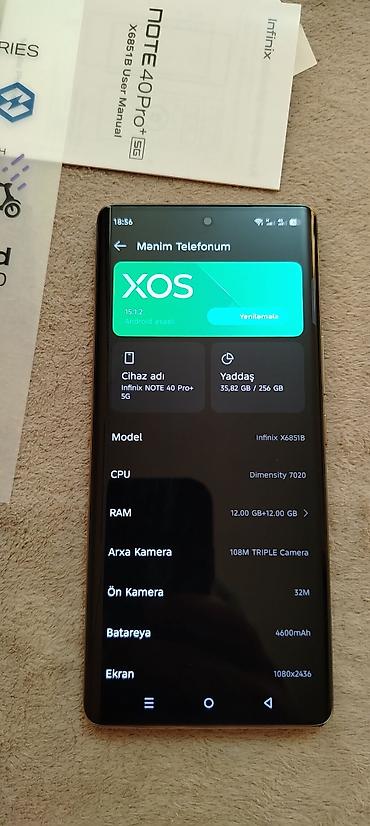 Infinix: Infinix Note 40 Pro, rəng - Yaşıl, Sensor — 8