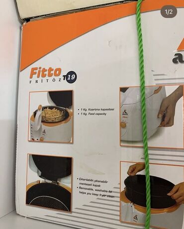 Duxovkalar: Aksu Fitto Fritöz T19 – elektrikli kartof qızartma aparatı - Qızartma