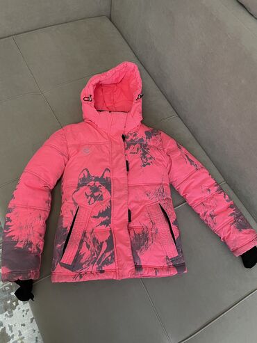 мужской куртка бу: Куртка цвет - Розовый