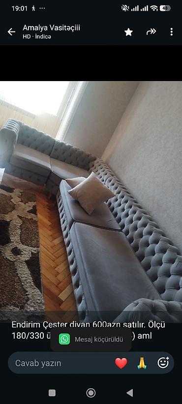 divanar: Endirim Çester divan 600azn satılır. Ölçü 180/330 ünvan Sumqayıt — 1