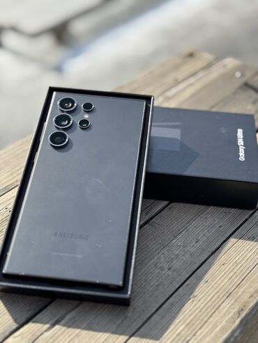 уличная видеокамера с сим картой: Samsung Galaxy S24 Ultra, Колдонулган, 256 ГБ, түсү - Кара, Бөлүп төлөө менен, 2 SIM, 1 SIM, eSIM
