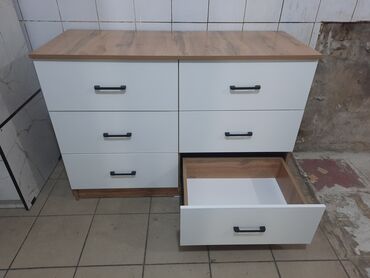 Комоды для одежды: Комод для одежды, Новый, Без зеркала, ЛДСП, цвет - Белый, Бесплатная доставка — 28