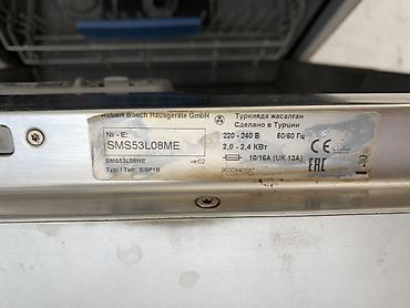 Elektronika: Qabyuyan maşın Bosch, Tam qabaritli (60 sm.), Quraşdırılan, İşlənmiş — 4