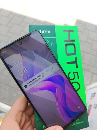 Redmi: Infinix HOT 50, 256 GB, rəng - Göy, Zəmanət