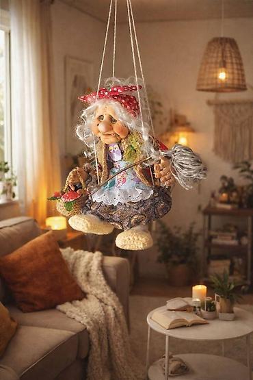 Другой декор и предметы интерьера: Интерьерная кукла Баба Яга — это сказочная мудрая хранительница — 3