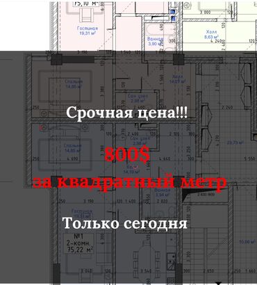 дом отдыха ала тоо цены 2023: 2 бөлмө, 75 кв. м, Элитка, 5 кабат, ПСО (өзү оңдоп түзөтүп бүтүү үчүн)