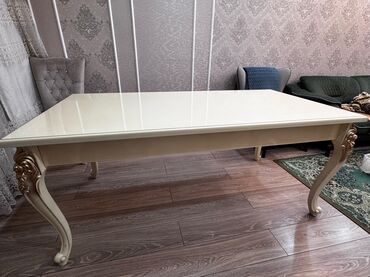 стол письменный белый: Qonaq masası, İşlənmiş, Açılmayan, Dördbucaq masa