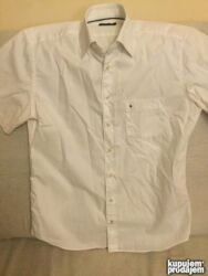 Košulje: Košulja Na kratke rukave, M (EU 50), Tommy Hilfiger, bоја - Bela, Pamuk — 1