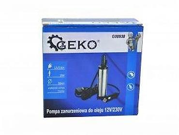 Ostali alati i mašine: Potopna pumpa za ulje GEKO G00935 – 12 V Opis: - Kompaktna potopna — 3