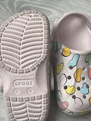 Шлёпанцы: Цвет - Розовый Шлёпанцы, Crocs, Размер: 24, Для девочек — 2